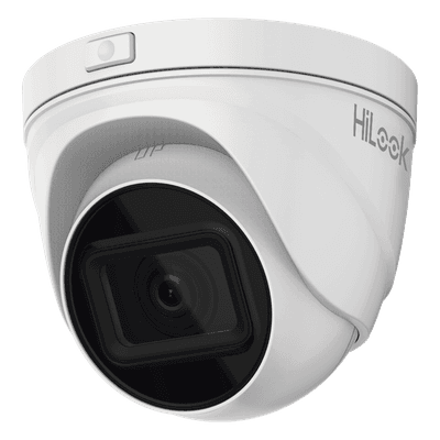 Turret IP 4 Megapixel / Lente Motorizado 2.8 - 12 mm / 30 mts IR EXIR / PoE / Exterior IP67 / WDR 120dB / Micro SD / H.265+ / Onvif