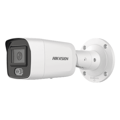 Bala IP 4 Megapixel / Imagen a Color 24/7 (ColorVu) / Lente 2.8 mm / Luz Blanca 40 mts / Exterior IP67 / WDR 130 dB / Audio y Alarma I/O / Captura Facial / ONVIF / Micro SD