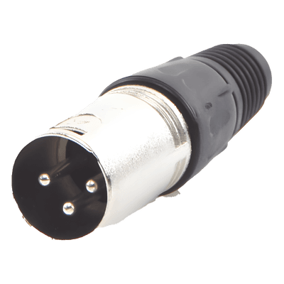 Conector XLR / 3 Pines Macho / Rango Térmico -30°C a +80°C / Corriente 16 A / Diámetro Cable 3.5-8.0 mm