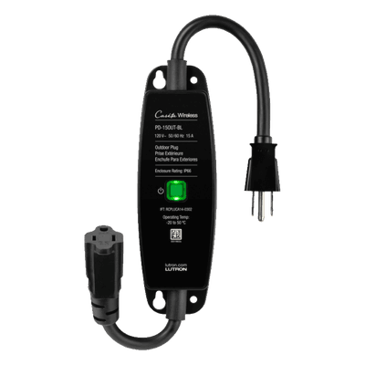 Enchufe Inteligente para Exteriores / 15 A / 1/2 HP / RF 18 m (59.1 ft) / Control Pico Directo / GFCI / Negro