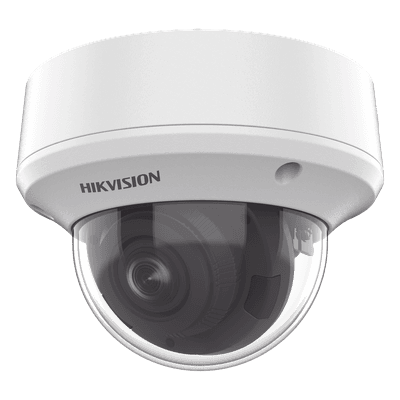 Domo TURBOHD 5 Megapixel / Lente Motorizado 2.7 - 13.5 mm / IR EXIR 40 mts / TVI-AHD-CVI-CVBS / IK10 / IP67 / dWDR / 12 Vcc / 24 VCA