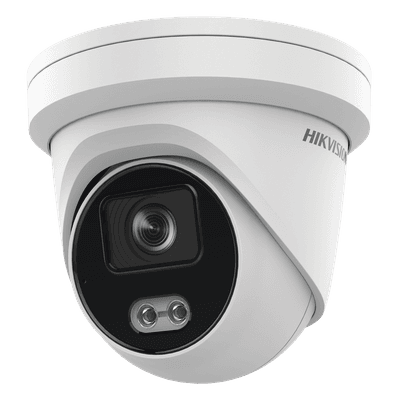 Turret IP 4 Megapixel / Imagen a color 24/7 / Lente 4 mm / Luz Blanca 40 mts / Exterior IP67 / Micrófono Integrado / WDR 120 dB / Audio y Alarma / Onvif / MicroSD