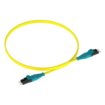 Jumper de Fibra Óptica / Monomodo OS2 9/125 µm / LC-LC Dúplex Push-Pull / OFNR Riser / 3 m (9.84 ft) / Amarillo