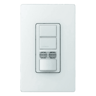 Interruptor de Pared con Sensor de Ocupación / Doble Tecnología PIR y Ultrasónico / Dos Circuitos Independientes / 120-277 V / Cobertura 81 m² (872.3 ft²)