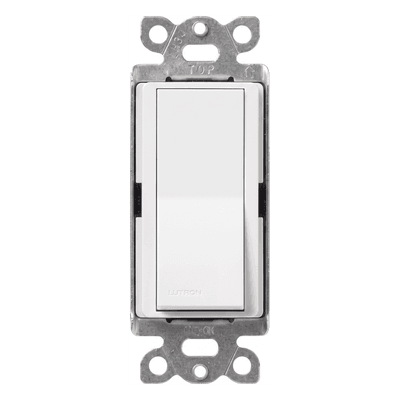 Interruptor de Paso 3 Vías / 120/277 V / 15 A / Iluminación y Motores / Paleta Grande / Blanco