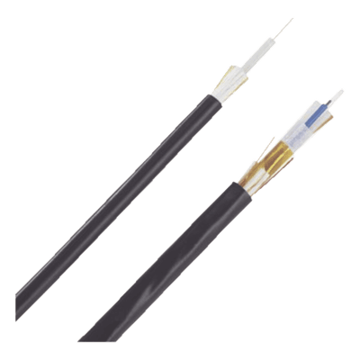 Cable de Fibra Óptica / 24 Hilos / Monomodo OS2 / Interior-Exterior / Loose Tube 250μm / OFNR Riser / Dieléctrico / 2 pies Marcas