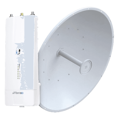 Kit de Enlace Inalámbrico Punto a Punto / 1 Gbps+ / 34 dBi / Slant-45 / 4096 QAM / 2 Mpps / 5 GHz