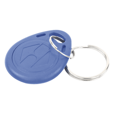 Llavero de proximidad / 125KHz EM / Formato Wiegand 26 bits / PVC azul / 35x3x6 mm (1.38x0.12x0.24 in)