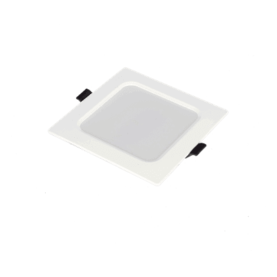 Spot LED Empotrable Cuadrado / 6 W / 420 lúmenes / Luz Fría 6000 K / Ángulo 120° / 25000 hrs / IP20 / 110 VCA