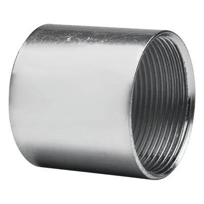 Cople para Tubo Galvanizado / Cédula 40 / 3/4" (21 mm) / Etiqueta Naranja / Uso Interior / Diámetro Exterior 31.8 mm (1.252") / Longitud Mínima 41.7 mm