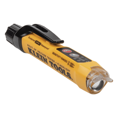 Detector de voltaje sin contacto / 12-1000 V CA / Doble rango / IP67 / CAT IV 1000 V / 6.6' (2 m) resistencia a caídas / Linterna integrada