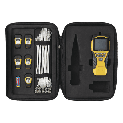 Probador de Cables / LCD Retroiluminada / Coaxial, RJ11, RJ12, RJ45 / Longitud 2000 ft / PoE / Generador de Tono / Test-n-Map