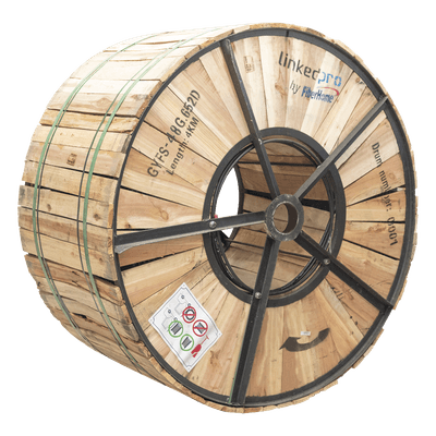 Carrete de Fibra Óptica / 4 km / 48 Hilos / Monomodo G.652D / Armada / Loose Tube / 13,123 ft