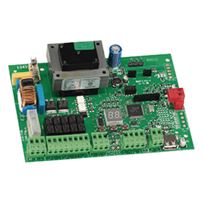 Tarjeta Electrónica / Control de Puertas Automáticas / Compatible Sistemas FAAC / Diseño Compacto / LED Diagnóstico