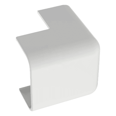 Esquinero exterior / ABS / UL94V-0 / FT4 / 90° / 0 a 50°C / Blanco