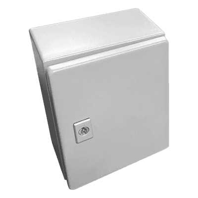 Gabinete de Acero / NEMA 4 / IP66 / 20x25x15 cm (7.9x9.8x5.9 in) / Platina / Certificado UL
