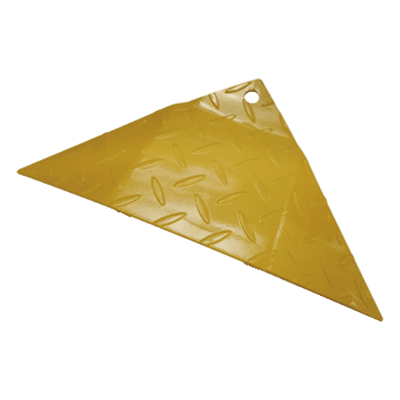 Bisel Final para Picos Ponchallantas / Acero Amarillo / 225 x 480 x 45 mm / 0.74 x 1.57 x 0.15 ft / Compatible 1 m