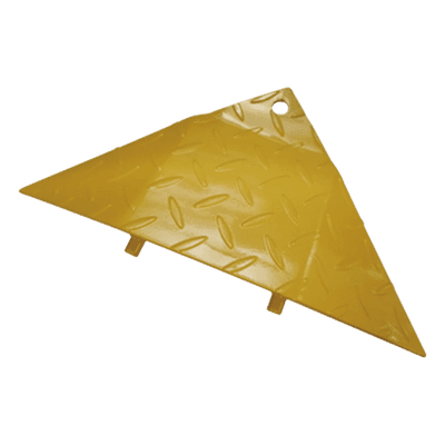 Bisel Final para Picos Ponchallantas / Acero Amarillo / 225 x 480 x 45 mm / 0.74 x 1.57 x 0.15 ft