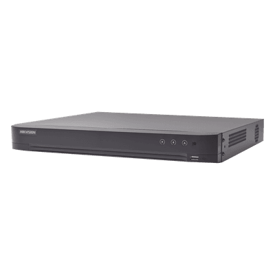 DVR 8 Canales TurboHD + 8 Canales IP / 8 Megapixel (4K) / Acusense (Evita Falsas Alarmas) / Audio por Coaxitron / 1 Bahía de Disco Duro / 8 Entradas de Alarma / 4 Salidad de Alarma / H.265+