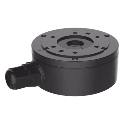 Caja de Conexión de Metal Color Negro / Exterior IP66 / Compatible con DS-2CD1043G2-LIUF/BLACK & DS-2CD2043G2-I(U)(BLACK)