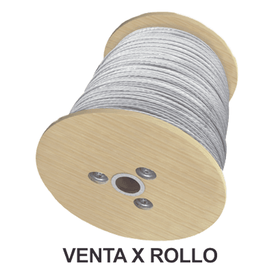 Cable de Retenida / 7 Hilos Trenzados / 3/16 Pulgadas / Carga a Ruptura 1294 kg (2850 lb) / Galvanizado Clase A / Carrete 2000 m (6561.7 ft)