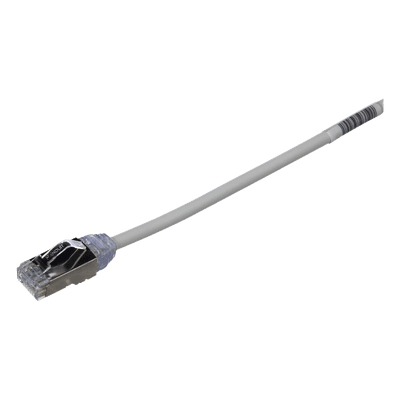 Patch Cord Cat6A / 28 AWG Diámetro Reducido / S/FTP Blindado / CM/LS0H / 3 m (9.84 ft) / Gris