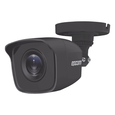 Bala TURBOHD 5 Megapíxel / Lente 2.8mm (85° de Visión) / Exterior IP66 / IR EXIR 20 mts / TVI-AHD-CVI-CVBS / Metal / Color Gris Oscuro
