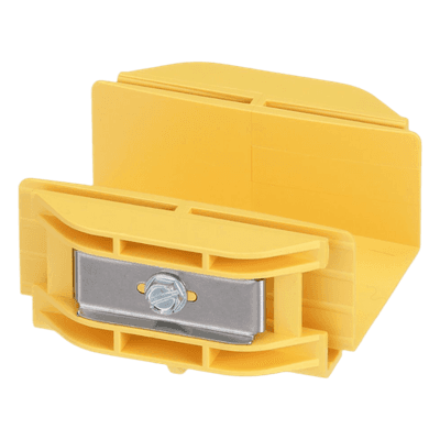 Acoplador para Canaleta / 2 x 2 pulgadas (50.8 x 50.8 mm) / Sin Herramientas / ABS Resistente / 41.6 mm de Altura / Color Amarillo