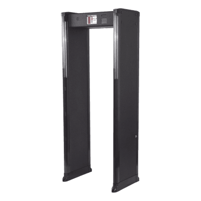 Arco Detector de Metales / 6 Zonas Independientes / Sensor IR Anti-Falsas Alarmas / Uso en Intemperie / Rango 0°C a 55°C / Certificación FAA