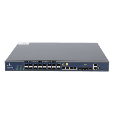 OLT / 16 Puertos GPON / 8 Puertos Uplink / 2,048 ONUs / 20 km / 1U Rack