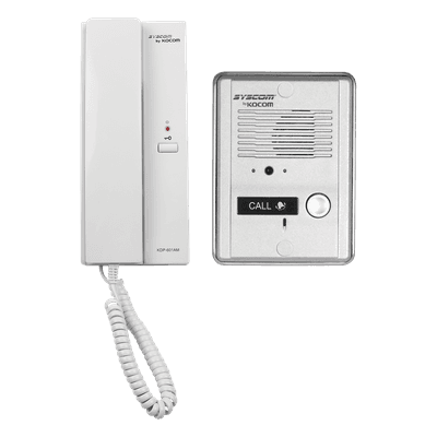 Kit de audio portero con un auricular (expandible hasta 3 auriculares)