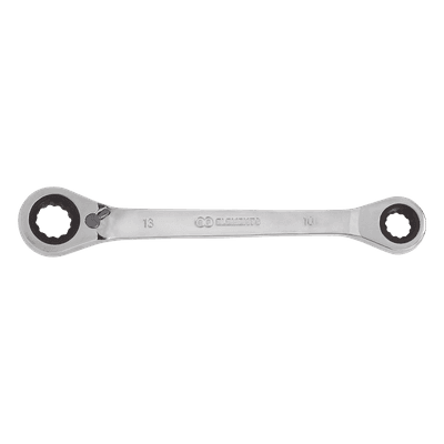 Llave combinada / 13mm y 10mm / Trinquete / Acero cromado / 0.1 kg / 1.06 pulg