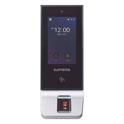 Terminal de Control de Acceso / Multitecnología / Huella / RFID Mifare / Bluetooth / Pantalla Táctil 4' / IP65 / PoE
