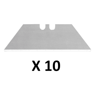 Navaja de Reemplazo / 0.5 mm Grosor / Acero Inoxidable / 10 Piezas / Uso Pesado