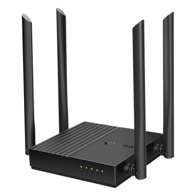 Router Inalámbrico / AC1200 / Doble Banda / MU-MIMO 2x2 / 4 Puertos LAN Gigabit / EasyMesh / Beamforming