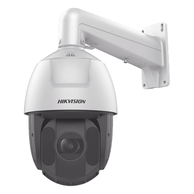 PTZ IP 4 Megapixel / 25X Zoom / 150 mts IR / DARKFIGHTER / ACUSENSE (Evita Falsas Alarmas) / Exterior IP66 / WDR 120 dB / PoE+ / Alarmas y Audio I/O / Micro SD / Metal / 24 VCA