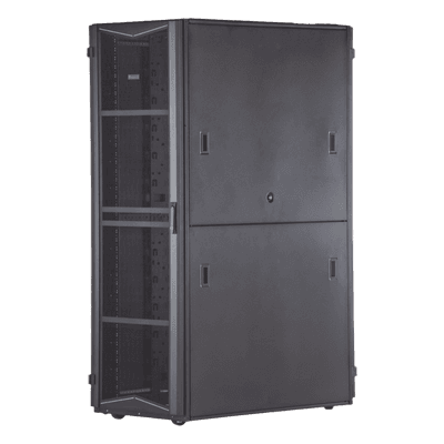 Gabinete para Centro de Datos / 42 UR / 600 mm (1.97 ft) Ancho / 1070 mm (3.51 ft) Profundidad / Acero / Negro