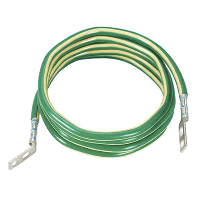 Jumper de Aterrizaje / 6 AWG / 3.6 m (11.8 ft) / Terminal Doblada 45° / Terminal Recta / Cobre Preterminado