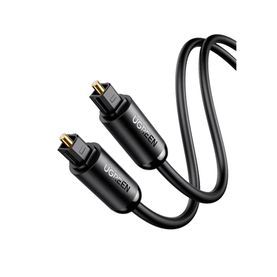 Cable Óptico Toslink (S/PDIF) de Alta Calidad para Audio Digital / 3 Metros (9.84 Pies) / Tapa de Protección / Dolby 7.1 Canales / Diseño Durable / Plug & Play / Color Negro