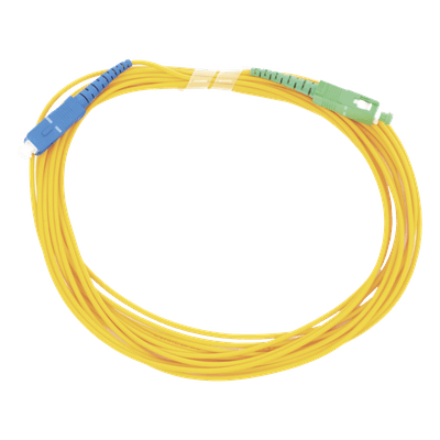 Jumper de Fibra Óptica / Monomodo OS2 G.652D / SC/UPC-SC/APC / Simplex 2mm / 5 m (16.40 ft) / PVC Amarillo