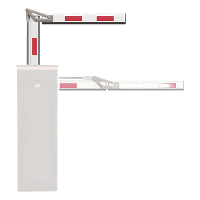 Brazo Articulado para Barrera / 4 m (13.1 ft) / Doble Sección / Aluminio Anticorrosivo / Ángulo Ajustable 90° / Reflectivo