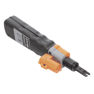 Herramienta de Impacto Punchdown / LED 2200 mcd / Fuerza Ajustable 27.5-37.5 lbs / Compatible Cat.6 23 AWG / Mango Ergonómico