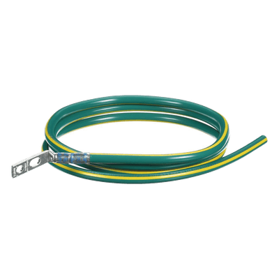 Kit de Jumper de Puesta a Tierra / Cobre 6 AWG / 1.52 m (5 ft) / Conector Htap 2 AWG a 250 kcmil / UL 467 / TIA-607-B