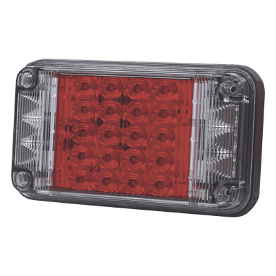 Luz de Advertencia LED / 66 LEDs / 7x4 Pulgadas / 12 VCC / 10 Patrones de Destello / Montaje Permanente