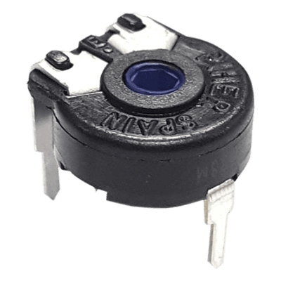 Potenciómetro de Carbón / 50 kΩ / 0.15 W / 10 mm / Montaje Horizontal / Ajuste Vertical / IP54