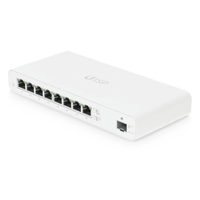 Router Gigabit / 8 Puertos PoE Pasivo 27V / 1 Puerto SFP / NAT 1 Gbps / 110W Total / OSPF y Firewall