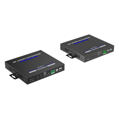 KIT EXTENSOR HDMI 4K@60HZ sobre IP GIGABIT | IPCOLOR | 100m en Conexión Uno a Uno |  Salida Loop | IR Bi-Direccional | RS232 | ARC | CERO LATENCIA | Soporta conexión Uno a Muchos/Switch en Cascada