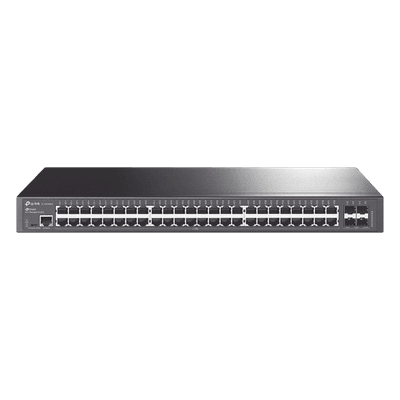 Switch Administrable / 48 Puertos Gigabit / 4 Puertos SFP+ 10G / Rendimiento 176 Gbps / Sin Ventilador / Gestión Centralizada en la Nube