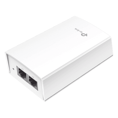 Inyector PoE Pasivo de 48V (24 Watts) / 2 puerto 10/100/1000 Mbps / Plug and Play / Montaje en Pared