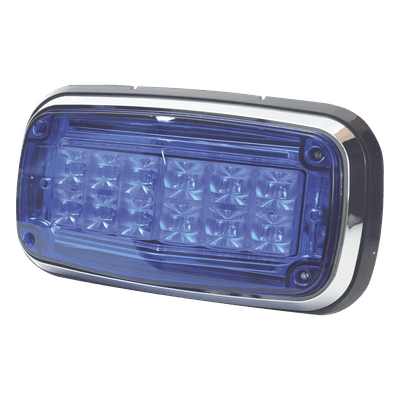 Luz de Advertencia LED / 12 LEDs / 11 Patrones de Destello / IP67 / 12-30 VCC / 170 x 134 x 64.5 mm